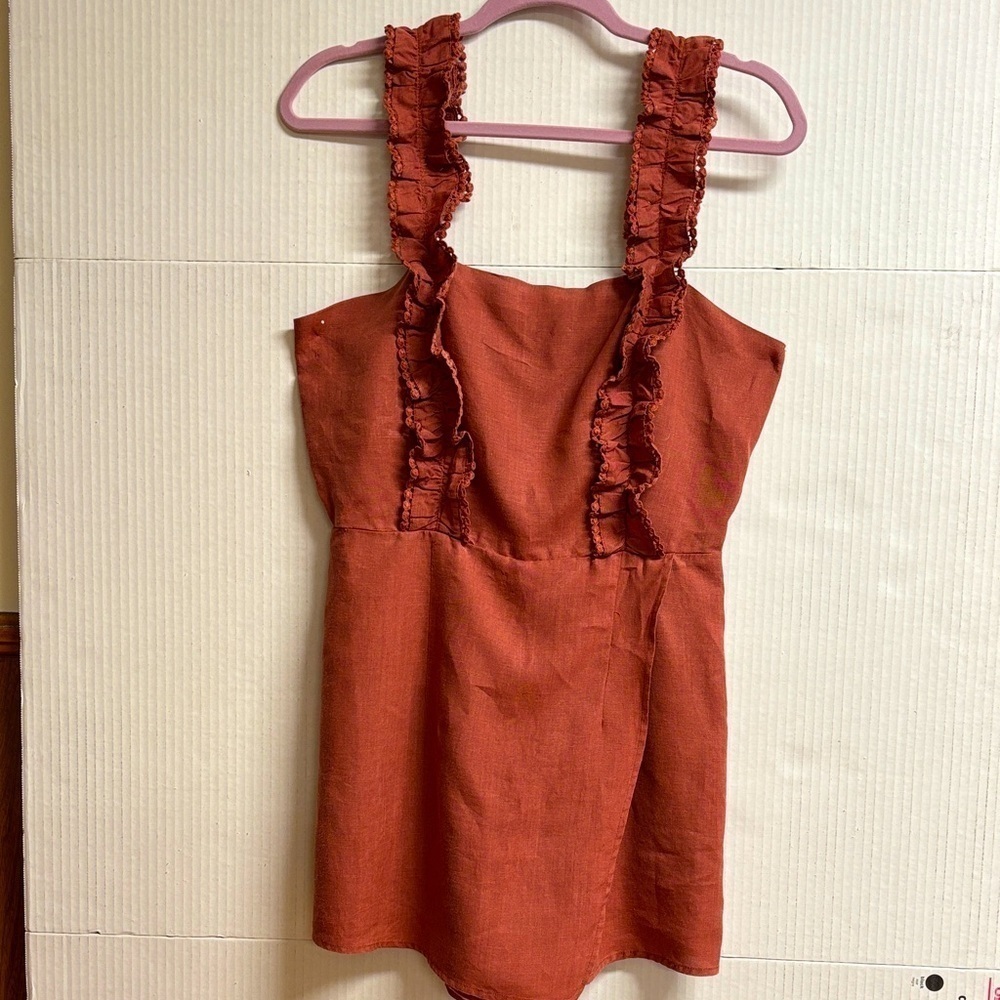 Karlie One Piece Short All's Looks Like Wrap Skirt Back Zipper Junior Size L